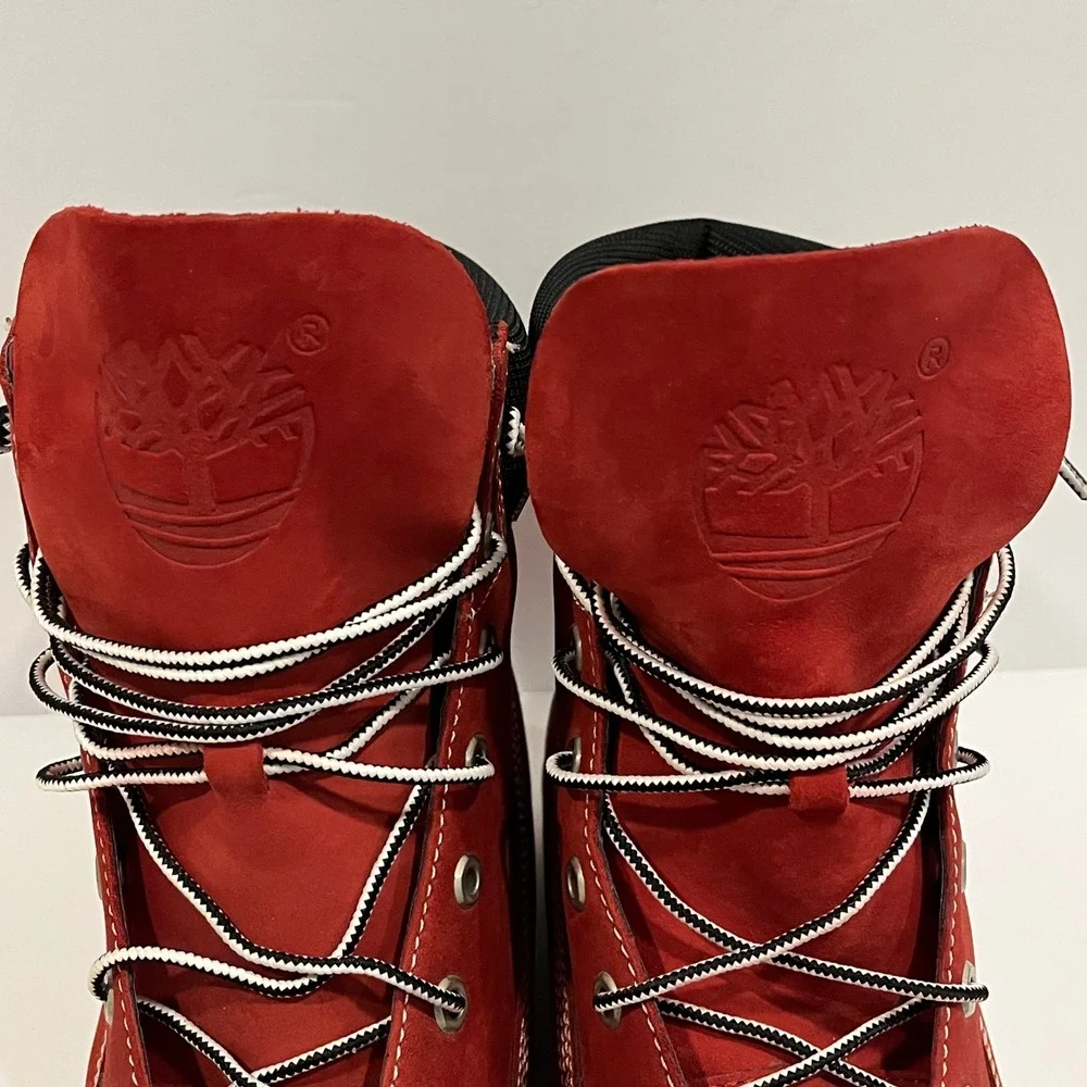 Timberland Earthkeepers Men's Red Leather 6 Inch Boots Size 14W High Top